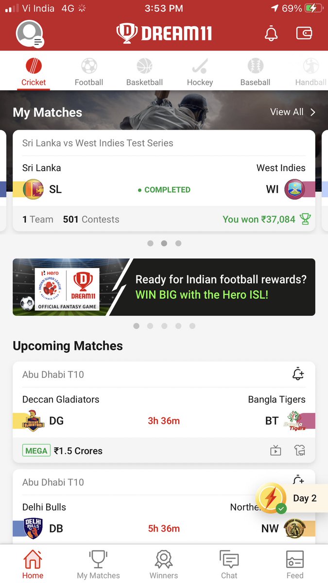 DineshDilipKad1's tweet photo. @cric11forecast Thx Piyush bhai #testmatchlegend #freeteam https://t.co/MWBI1vzatI