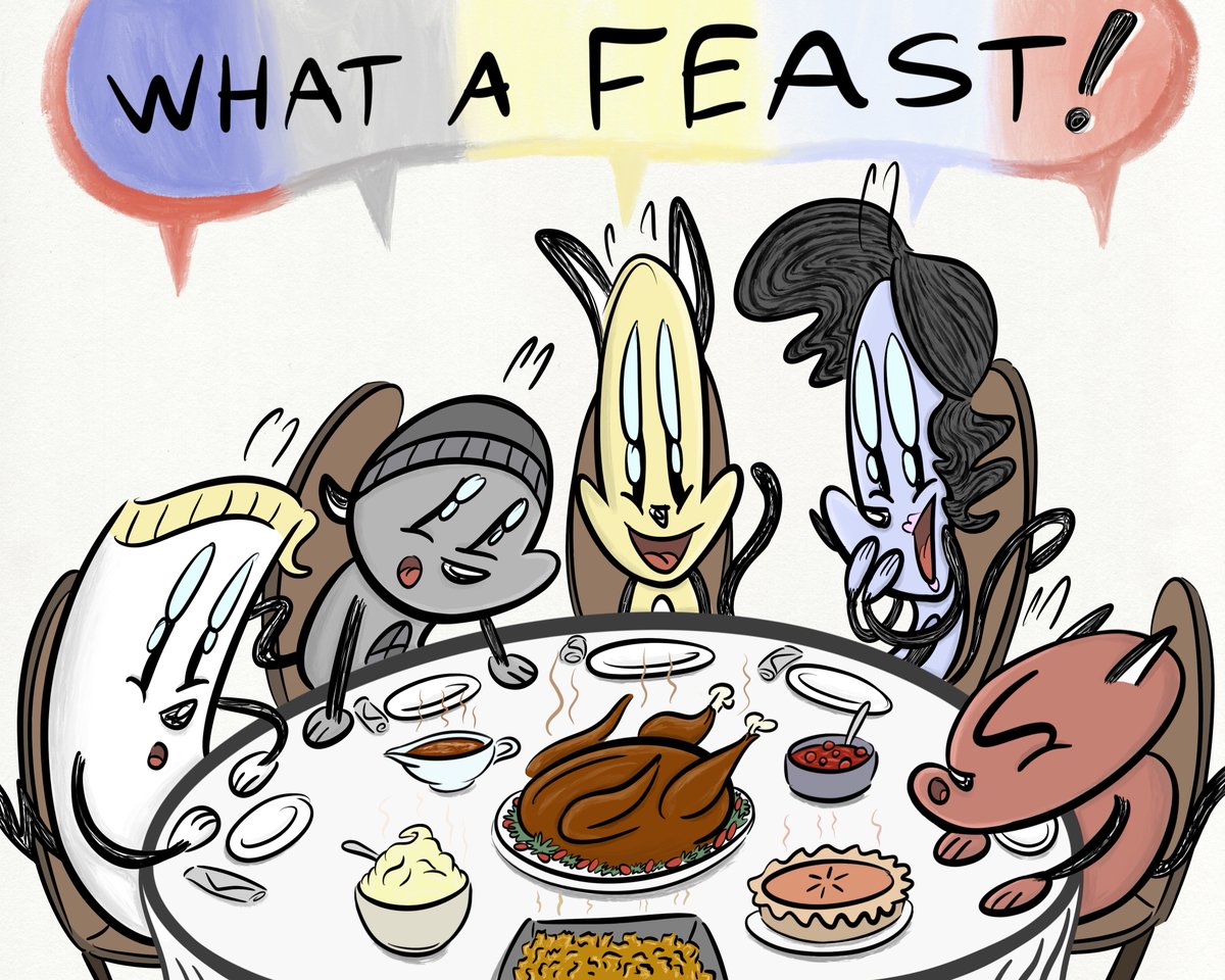 ancatcomic's tweet photo. AnCat 22

Happy Thanksgiving everyone! :) 

#Thanksgiving #Thanksgiving2021 #ThanksgivingDay https://t.co/JqhTL5ytAT