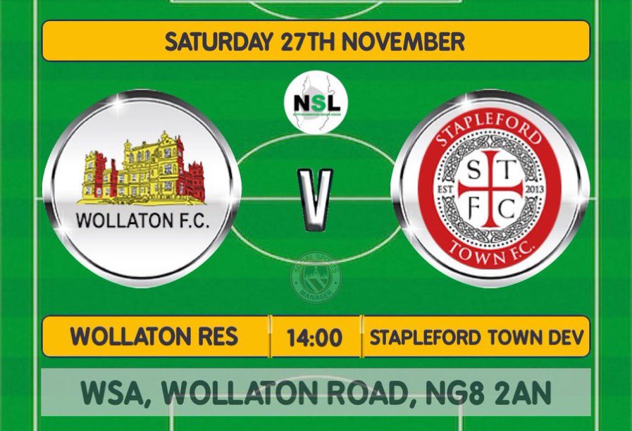 wolloresfc's tweet photo. @wolloresfc we play second home league game of the season this weekend when we face stapleford town development

📆 Saturday 27th November
⚽️ @TownStapleford 
🏆 Nsl foundation Division
🕖 2:00 kick off 
📍 Wsa, Wollaton Road, NG8 2AN
#cmonyousugarbags #UTW⚽️💙 @wollatonfc https://t.co/Fo5dJeEUum