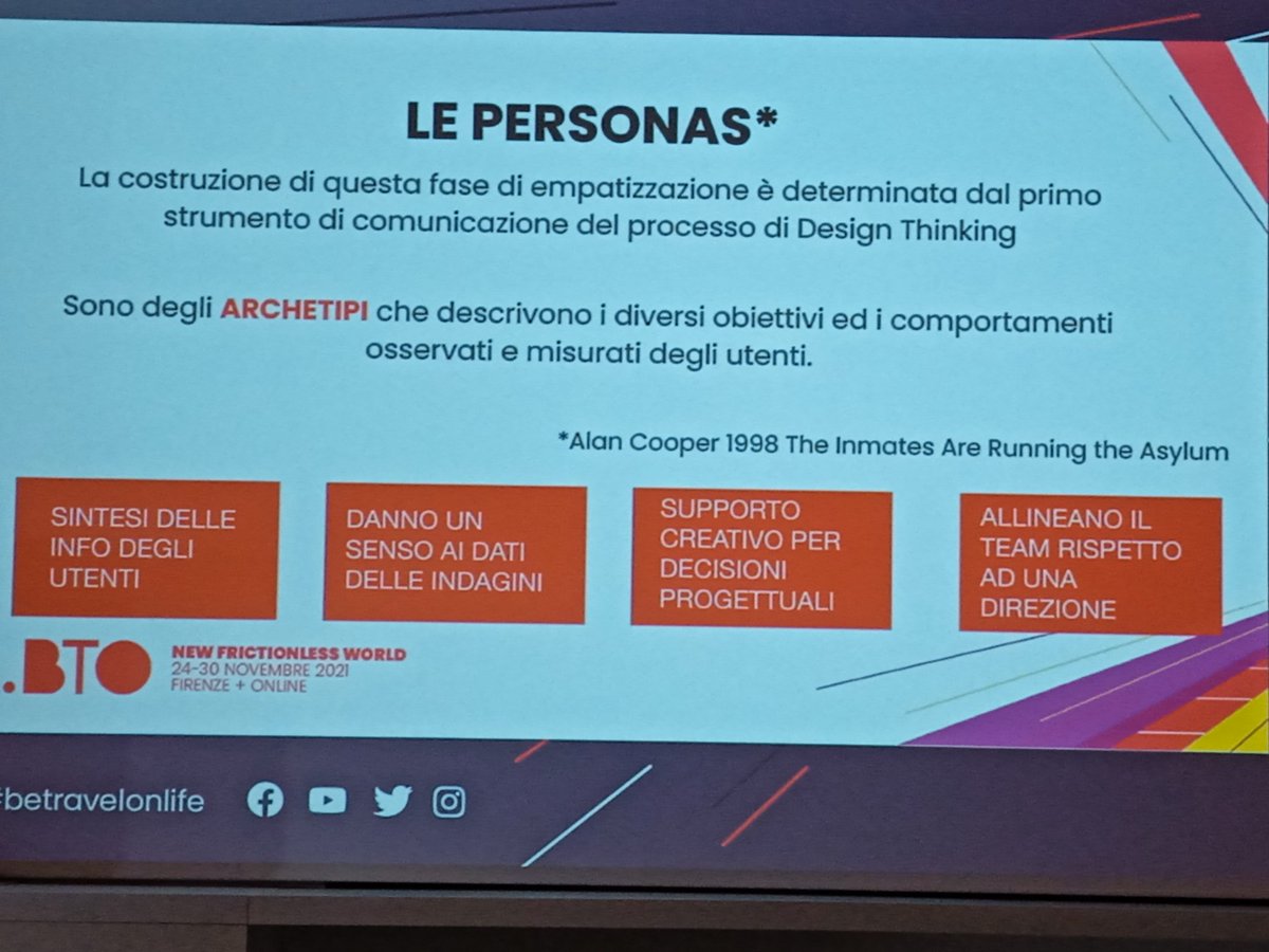 LuisaGhion's tweet photo. Le personas ci aiutano a costruire una offerta perfetta per coloro che vogliamo raggiungere. @letinjazz a #betravelonlife #BTO2021 https://t.co/d3b5GqYWcy