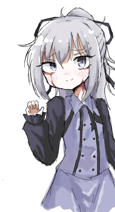 絵チャで描いた『奴隷との生活』のシルヴィちゃん 