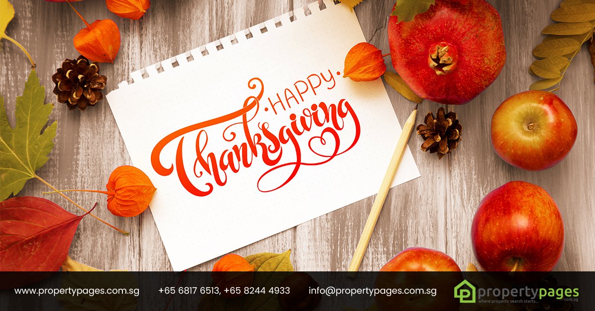 SgPropertyPages's tweet image. Happy Thanksgiving to you and your family. May all the good things of life be yours throughout the coming year.

🌐 propertypages.com.sg

#ThanksgivingDay  #PropertyPages #PropertyPagesSG #Singapore #SearchYourHome