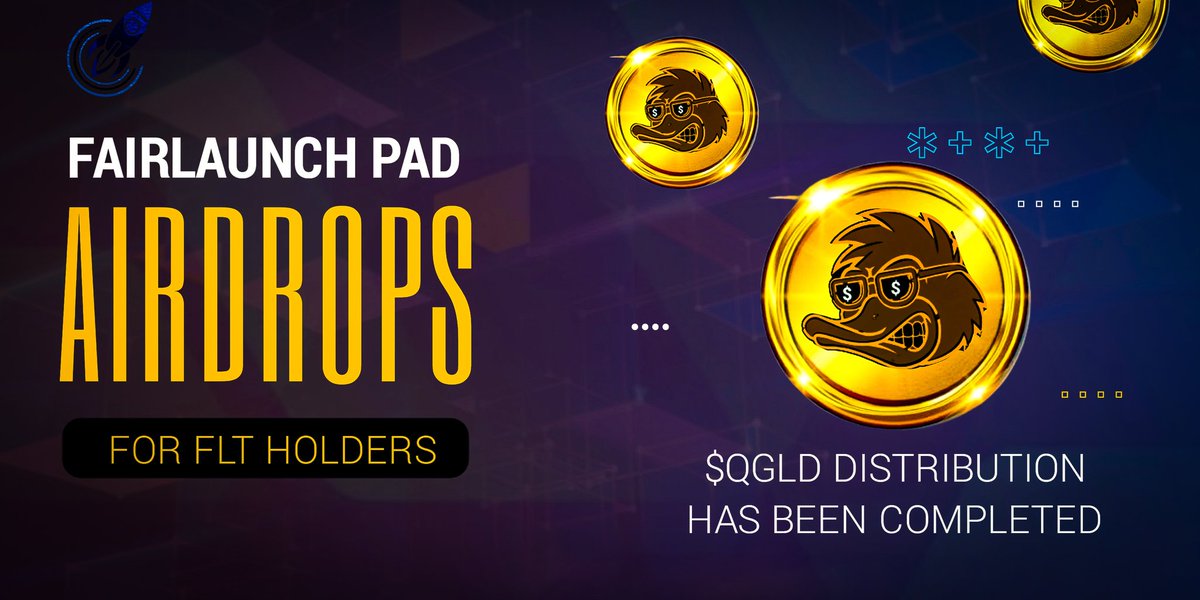 fairlaunch_pad's tweet photo. We have completed Quack Gold token airdrop distribution to qualified flt holders.Note that the snapshot was taken 3days ago and presence of FLT was require in your wallet during distribution

All we want for holders is to have a fairlaunch

#Fairlaunchpad #cryptocurrencynews
#Bsc https://t.co/goGcDB0Flt