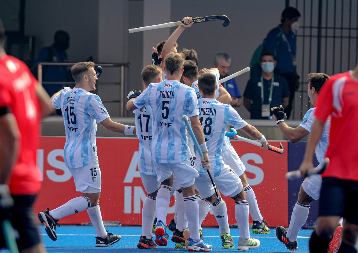 thefield_in's tweet photo. #JWC2021 #Hockey🏑 

At Men's Junior World Cup today: 

Argentina 14-0 Egypt
Netherlands 12-5 Korea
Spain 17-0 USA 

Just the total of 48 goals in three matches. 😅

https://t.co/7QXahjdiWH https://t.co/qjTVvRG6mP