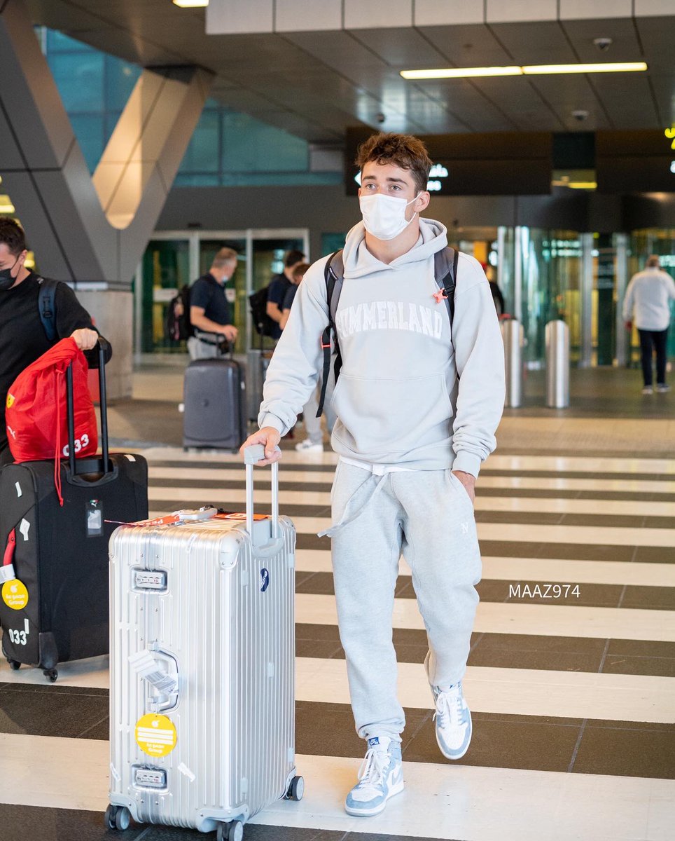 maaz974's tweet photo. Charles Leclerc when he arrived in Qatar ❤️. It was absolutely amazing of him to post my photo on his instagram 😍 best ever moment if my life. Thanks Charles ❤️ @Charles_Leclerc @ScuderiaFerrari #charleslclerc #f1 #essereFerrari #cl16 #QatarGP https://t.co/Lk7f3xHxit