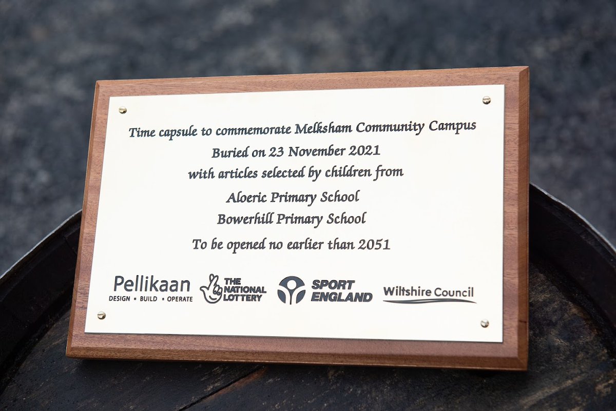 Amidst the whirring sounds of construction, Melksham pupils from the primary schools, council staff, journalists and our colleagues gathered to bury a small piece of Wiltshire history. The items in the capsule included stories, letters, pictures and poems.