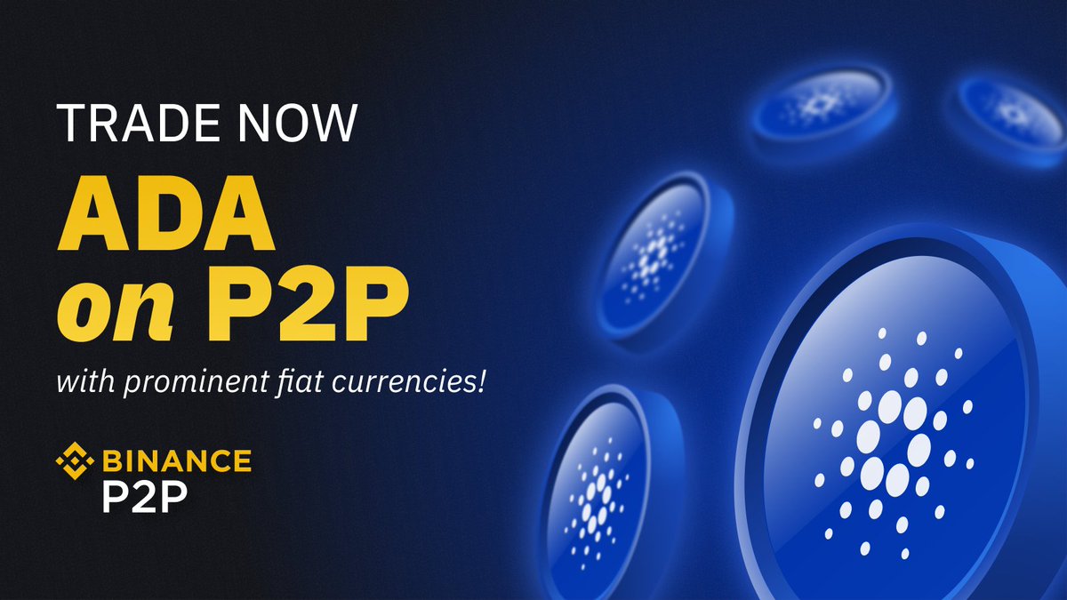 #Binance P2P adds 19 $ADA <a href="/Cardano/">Cardano Community</a> trading pairs

➡️ binance.com/en/support/ann…