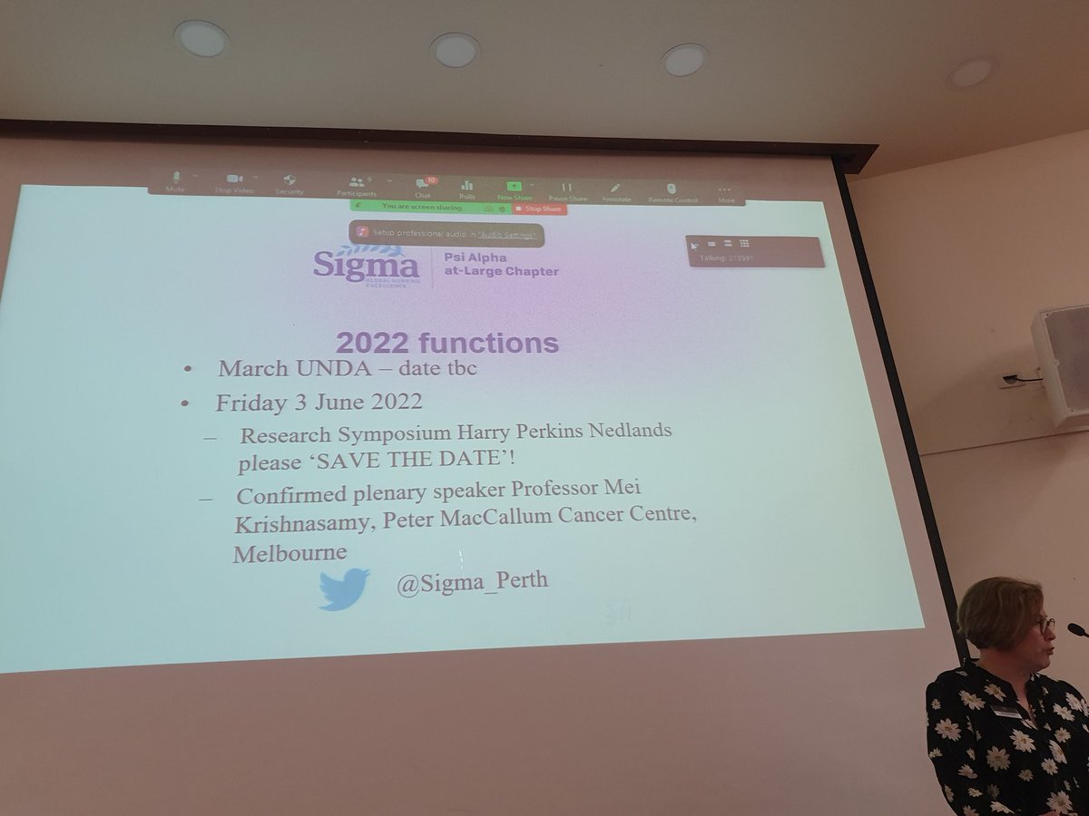 #PerthSigmaAGM Perth Chapter President closes the final event of the year, with a powerful message 'Be Bold'. We look forward to seeing you all at our 2022 events!