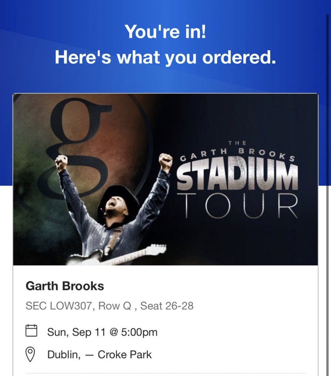 laurendowling90's tweet photo. Spent 31 years loving @garthbrooks have raised @garthbrooks loving 5 and 3 and 2 year old! Every single time we’re in the car its like a mini concert… (at their own request) And we’re finally able to see him in the flesh ♥️ ‘hellllloooo dublinnnn’ #GarthInIreland https://t.co/NbiwCQMYgH