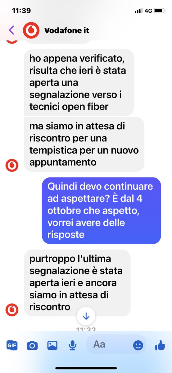 Matteo Osso (@matteoosso) on Twitter photo Dalle 8.38 di stamattina, ecco la risposta di <a href="/VodafoneIT/">Vodafone it</a> : ASPETTA (e intanto non smettere di pagare) Dalle 8.38 di stamattina, ecco la risposta di <a href="/VodafoneIT/">Vodafone it</a> : ASPETTA (e intanto non smettere di pagare)