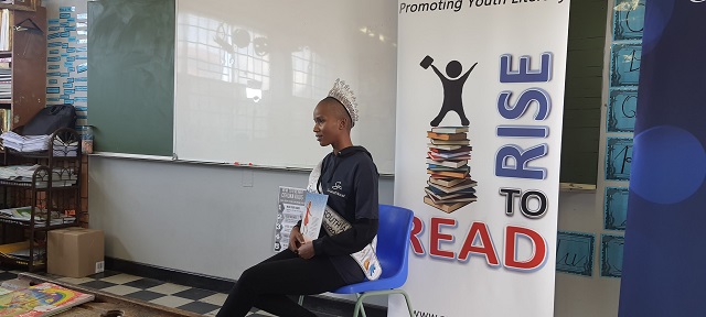 ReadtoRise's tweet photo. Thank you #MissSA Shudufhadzo Musida for joining #ReadToRise & #SunInternational #GrandWestCasino & inspiring 123 Riverton Primary School learners in #BishopLavis to love reading for #NationalBookWeek!
#EducatingANation #InternationalLiteracyDay #ReadingRevolution #YouthLiteracy https://t.co/aLoJSblhfP