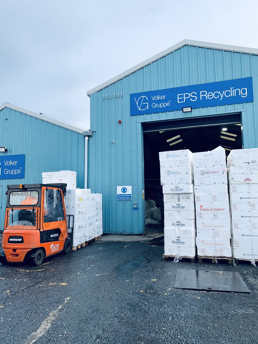 Morning All!
Another load of EPS lands at Scotland’s largest EPS recycler &amp; one of the UK’s largest. 
#EPS #Sustainability #waste #recycling #Scotland