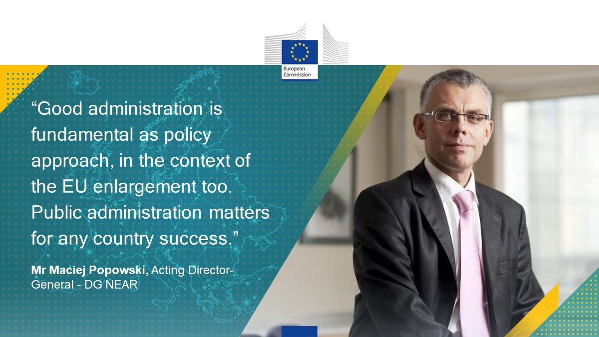 EU_reforms's tweet photo. Thanks to #MaciejPopowski for highlighting the role of #PublicAdministration and how @eu_near contribute to this common effort.
Please continue watching our live Conference➡️https://t.co/NeHWC8d3GX and share your comments #QualityPA #Reforms 🇪🇺 https://t.co/JOFaACTFw0