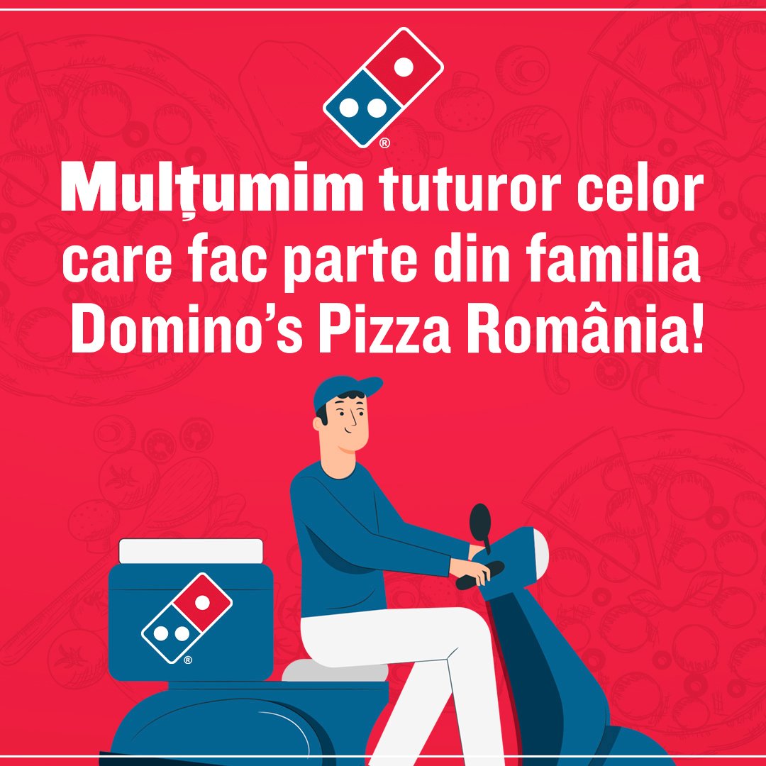 DominosPizzaRom's tweet photo. Pentru oamenii dragi care ne înconjoară ar trebui să fim recunoscători în fiecare zi. 🥰
Noi le mulțumim tuturor angajaților și clienților Domino's! 🙏🏻
Tu cui vrei să mulțumeşti azi? Dă-i tag! 👇🏼 https://t.co/xosKapMMKb