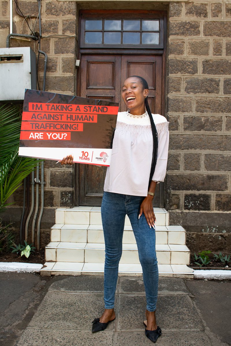 HAARTKenya's tweet photo. Grace agrees that, "We thought slavery was a thing of the past. We haven’t been paying attention’.
-
Join our campaign _ Countdown _ #10YearsofHAART #Humantrafficking
Make a donation > https://t.co/rrGUojpJgI https://t.co/gOw3Gt2jS6