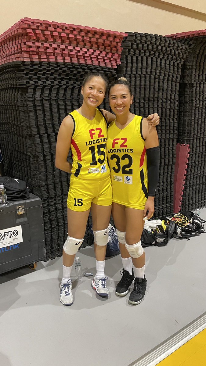 Congratulations the the new #pnvfchampionsleague Champions 🏆, @f2cargomovers 💛💛💛 All the love for our #GameChangersPH fam, Tin and Iris! 💛 @tin15Tiamzon @iristolenada