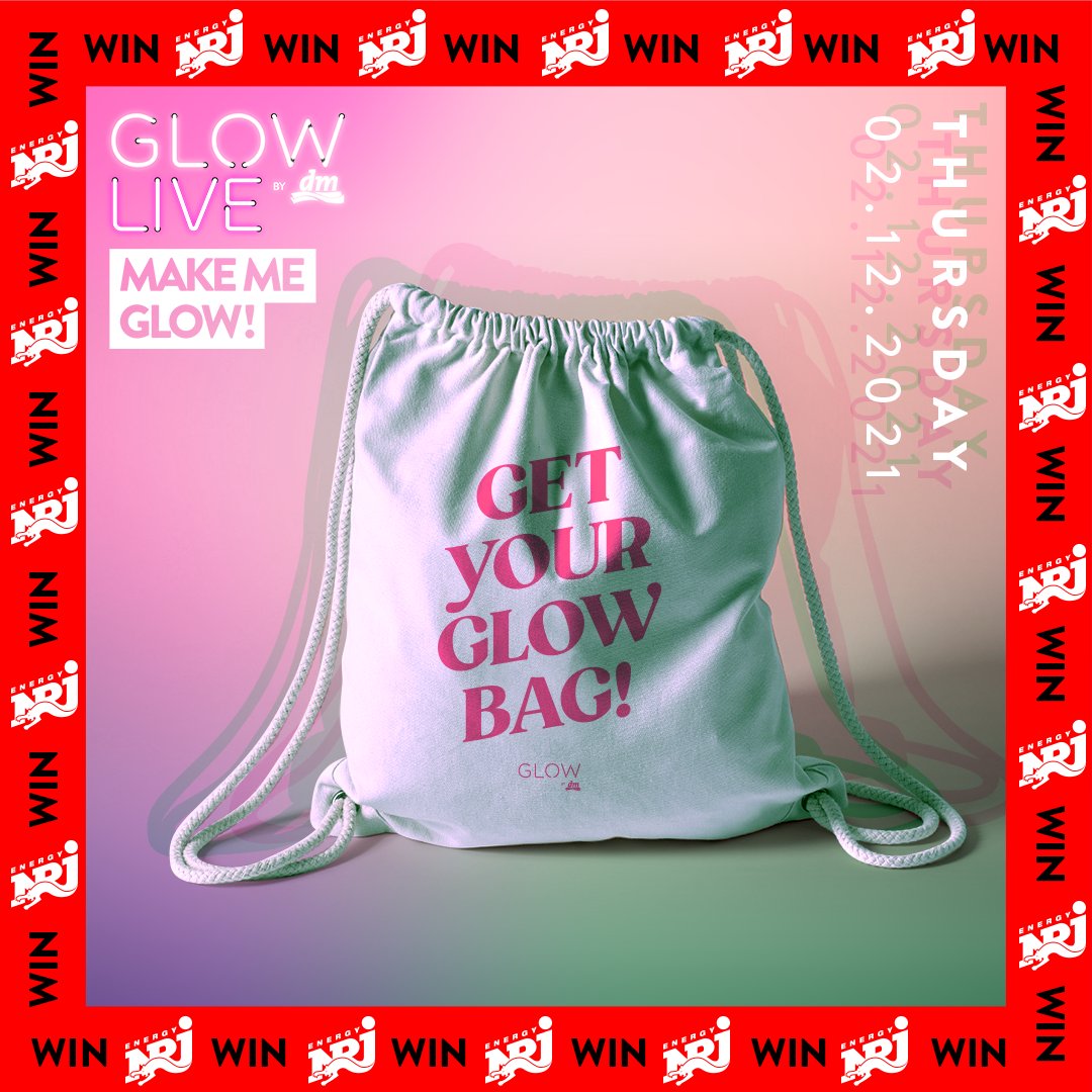 Habt ihr schon euer Glück versucht? #ENERGY und #glowbydm verlosen tolle #Goodiebags oder #Tickets 🥰 👉 nrj.de/glow2021
#glowcon #makemeglow