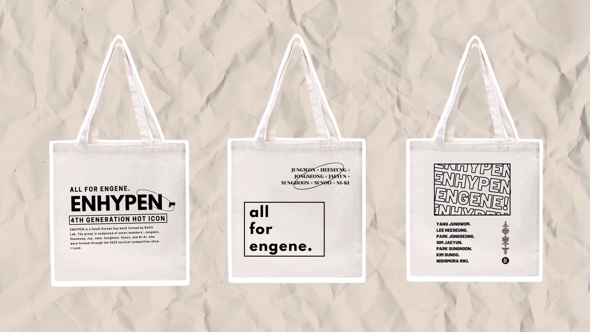 enhalite_'s tweet photo. ꒰ #evailables ꒱ wts / lfb ph 

ENHYPEN-INSPIRED TOTE BAGS

⤑ ₱260 each only
⤑ w/ zipper &amp; pocket
⤑ w/ freebies
⤑ PRE-ORDER
⤑ pre-order date : Nov 25 to Nov 28
⤑ DOP : until Nov 29

𓏸 mop : gcash 
𓏸 mod : shopee c/o or J&amp;T 

🖇 form: https://t.co/g4Ka4D9vKF https://t.co/AbAzBkaiMu