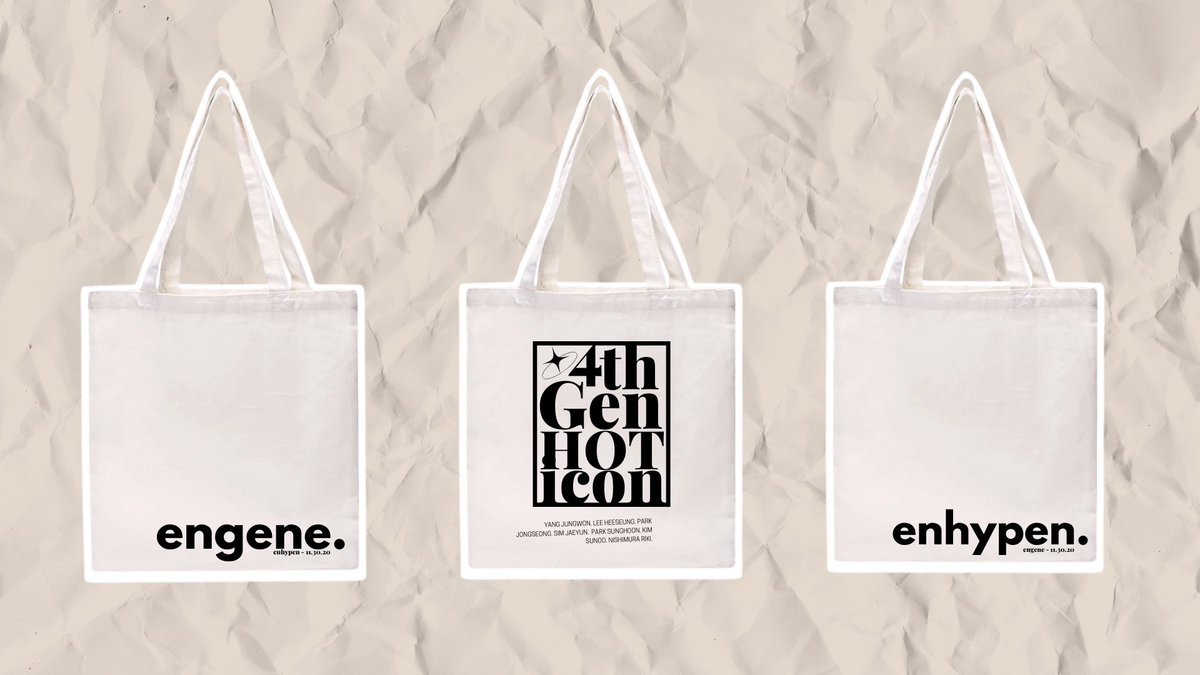 ꒰ #evailables ꒱ wts / lfb ph 

ENHYPEN-INSPIRED TOTE BAGS

⤑ ₱260 each only
⤑ w/ zipper &amp; pocket
⤑ w/ freebies
⤑ PRE-ORDER
⤑ pre-order date : Nov 25 to Nov 28
⤑ DOP : until Nov 29

𓏸 mop : gcash 
𓏸 mod : shopee c/o or J&amp;T 

🖇 form: tinyurl.com/enhalitetote