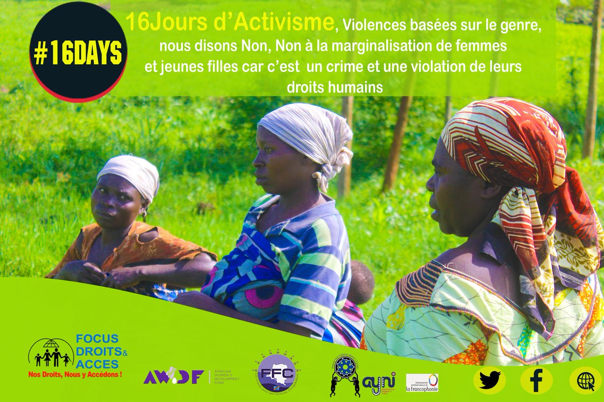 focusdroits's tweet photo. Notre combat, étant défenseurs de droits des femmes et des jeunes filles, pour #16Jours #dActivisme, nous nous battrons toujours pour mettre fin à la violence à l’égard des femmes
Non à la marginalisation des femmes car c’est est un crime et une violation de leurs droits humains. https://t.co/O2LxcwL8Lh
