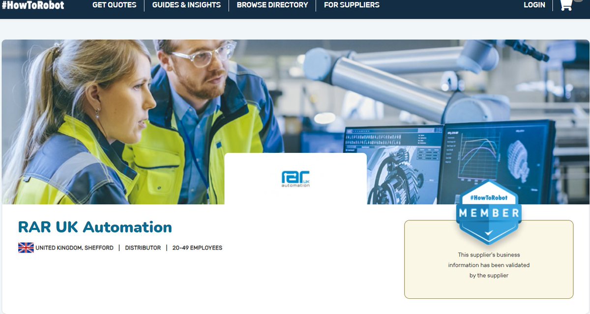 How2Robot's tweet image. Welcome to a new supplier on #HowToRobot. 🥂
@rarukautomation provides a range of standard and customized #automation solutions. 🤖
Based in Shefford, the company offers guidance to customers across the UK. 🦾
Happy to have you join us! 🙌
howtorobot.com/robot-supplier…
