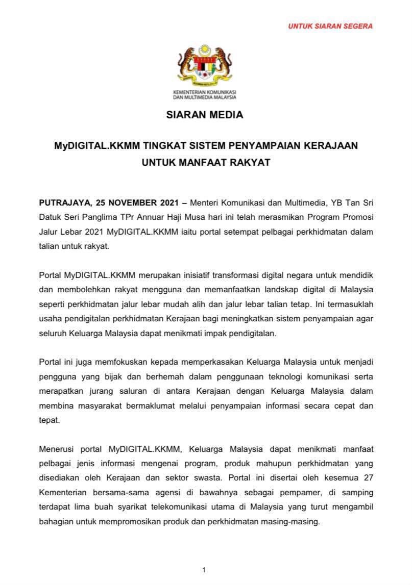 Kkmm Ar Twitter Kenyataan Media Yb Tuan Gobindsinghdeo Menteri Komunikasi Dan Multimedia Malaysia Berhubung Pelantikan Lembaga Baharu Finas Kkmm Https T Co Lx64uuwvwg