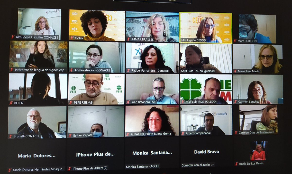 MujeresIgualdad's tweet photo. Sara Ríos, nuestra Presidenta de la Comisión de Discapacidad, ha participado esta mañana en el acto organizado por #CEDDD y #CONACEE “Mujeres con discapacidad en el empleo. Herramientas para la igualdad” https://t.co/atcGpjlHF8