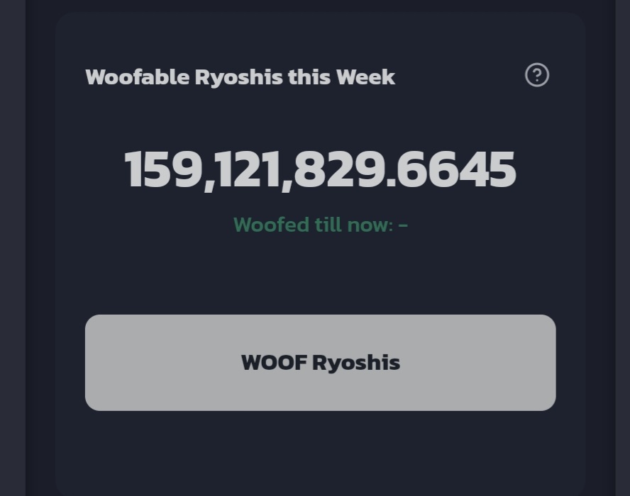 50% of our liquidity got locked away in ShibaSwap, now all xShib holders are getting an equal amount free RYOSHIS every 2 weeks!!

 Did you get your 30 million RYOSHIS VISION TOKEN's this rewards cycle?