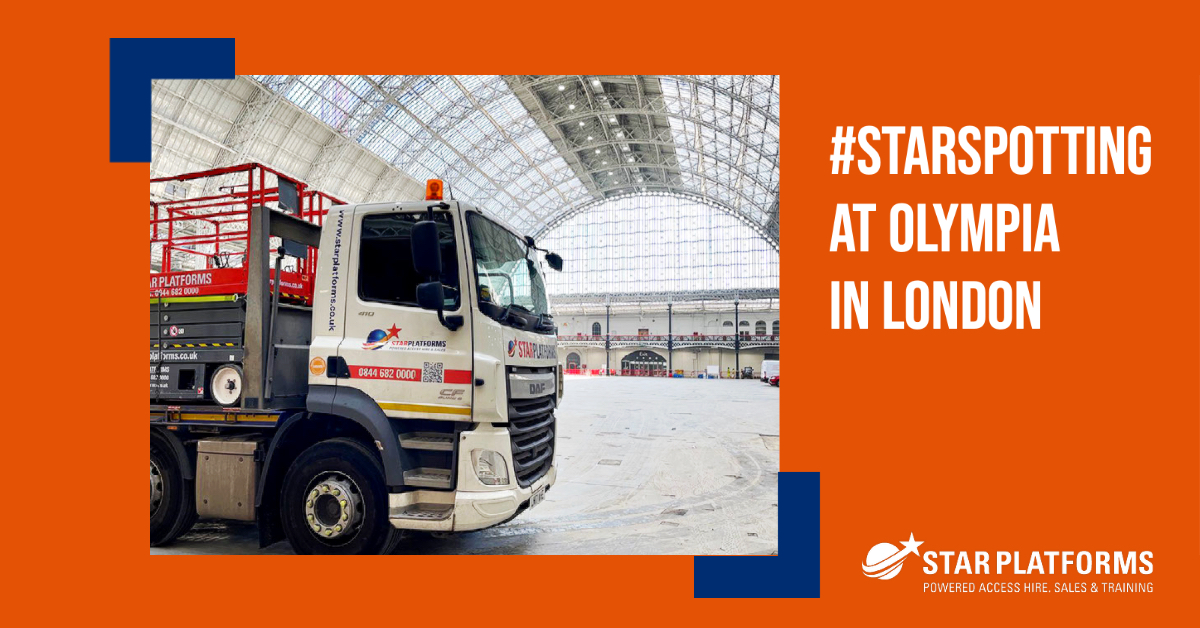 StarPlatforms's tweet photo. If you are passing the Olympia London, keep a look out for Star Platforms machines. Our @SkyjackInc is being used as part of the redevelopment. 

Find out more:
https://t.co/tEIkL1P9lg

#starspotting #workingatheight #starplatforms https://t.co/C09k3m3hX3