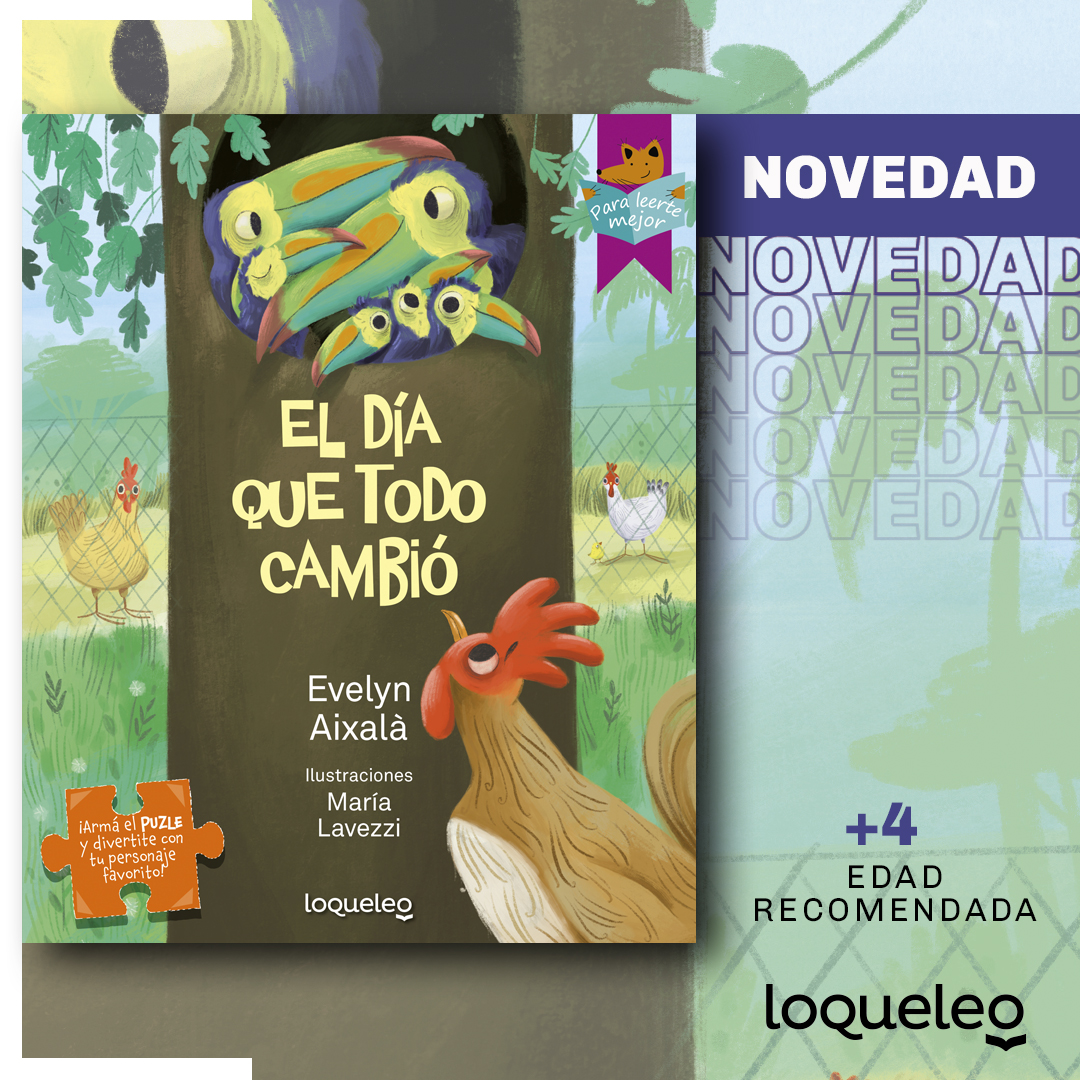 ¡Novedades y más novedades!

Estamos felices de contarles que ya llega "El día que todo cambió" de <a href="/evelynaixala/">Evelyn Aixala</a> con ilustraciones de María Lavezzi.

Conseguilo en tienda @Santillanauy y en librerías de todo el país. tienda.santillana.com.uy