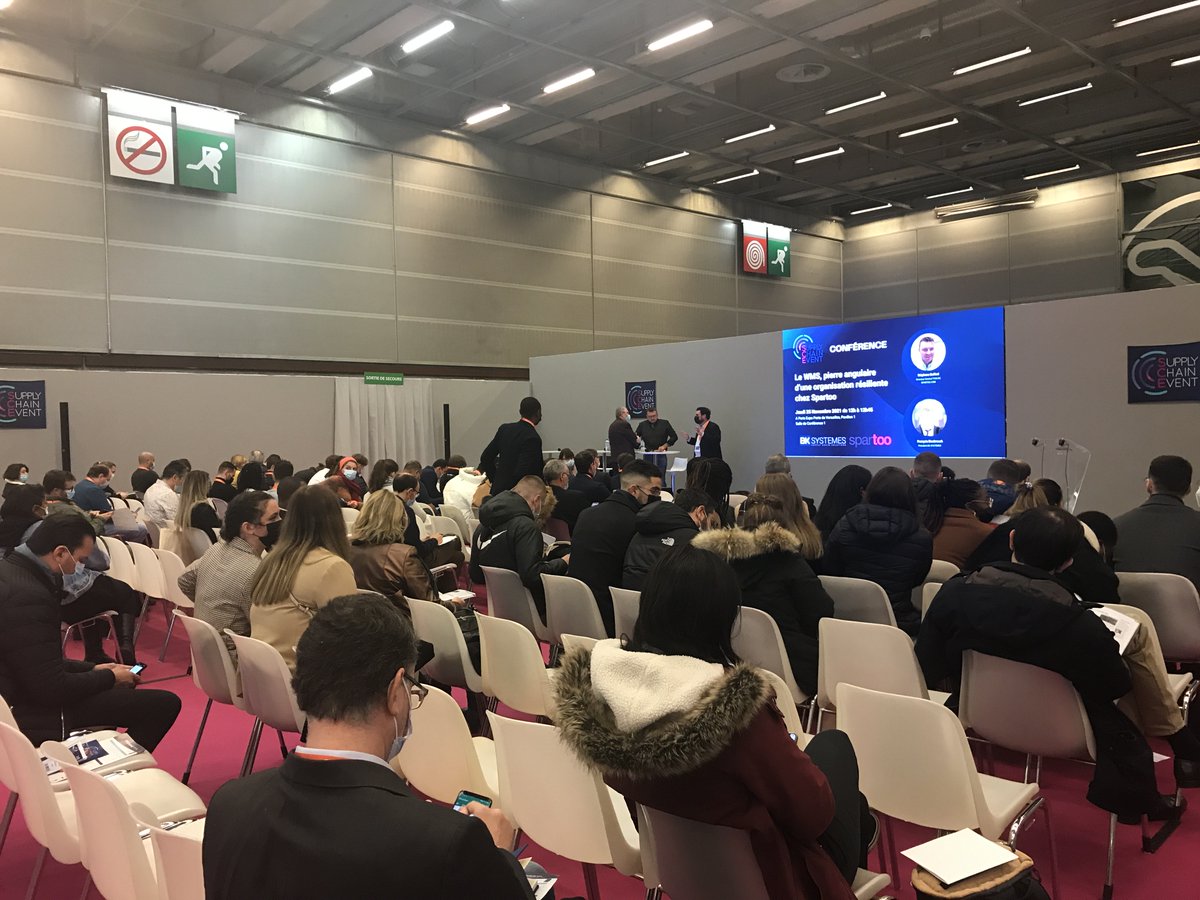 SCE_Event's tweet photo. 🔴 Suivez la conférence : « Le WMS, pierre angulaire d’une organisation résiliente chez Spartoo »
🎙Stéphane Bulliod (@Spartoo), François Biesbrouck (@BkSystemes)
Ca se passe maintenant en Salle 1, rejoignez nous !

#supplychainevent #ecommerce #WMS #logistique https://t.co/6O6zgmnP4G