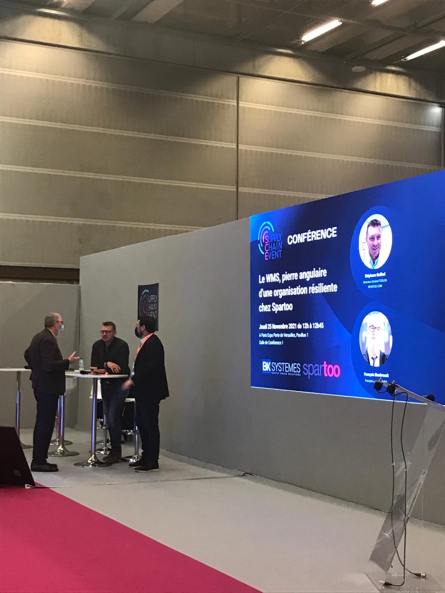 SCE_Event's tweet photo. 🔴 Suivez la conférence : « Le WMS, pierre angulaire d’une organisation résiliente chez Spartoo »
🎙Stéphane Bulliod (@Spartoo), François Biesbrouck (@BkSystemes)
Ca se passe maintenant en Salle 1, rejoignez nous !

#supplychainevent #ecommerce #WMS #logistique https://t.co/6O6zgmnP4G