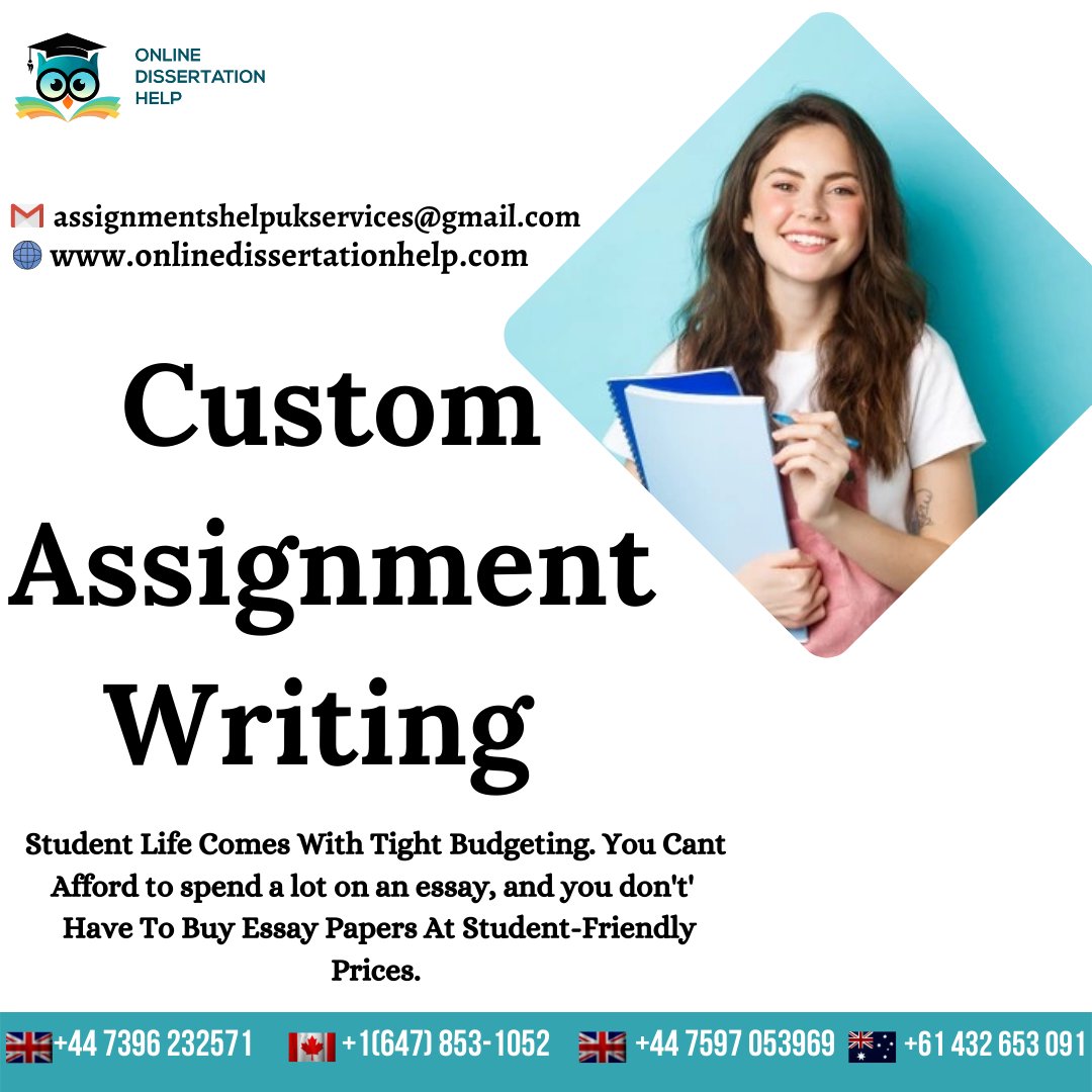 Dissertation003's tweet image. Be confident! Because you choose our custom assignment help services.
Order tour task Now
#custom #customhelp #customassignmenthelp #customwriting #customwritingservice #onlinecustomassignmenthelp #bestcustomwriting #assignmenthelp #assignments #writingservice #writinghelp