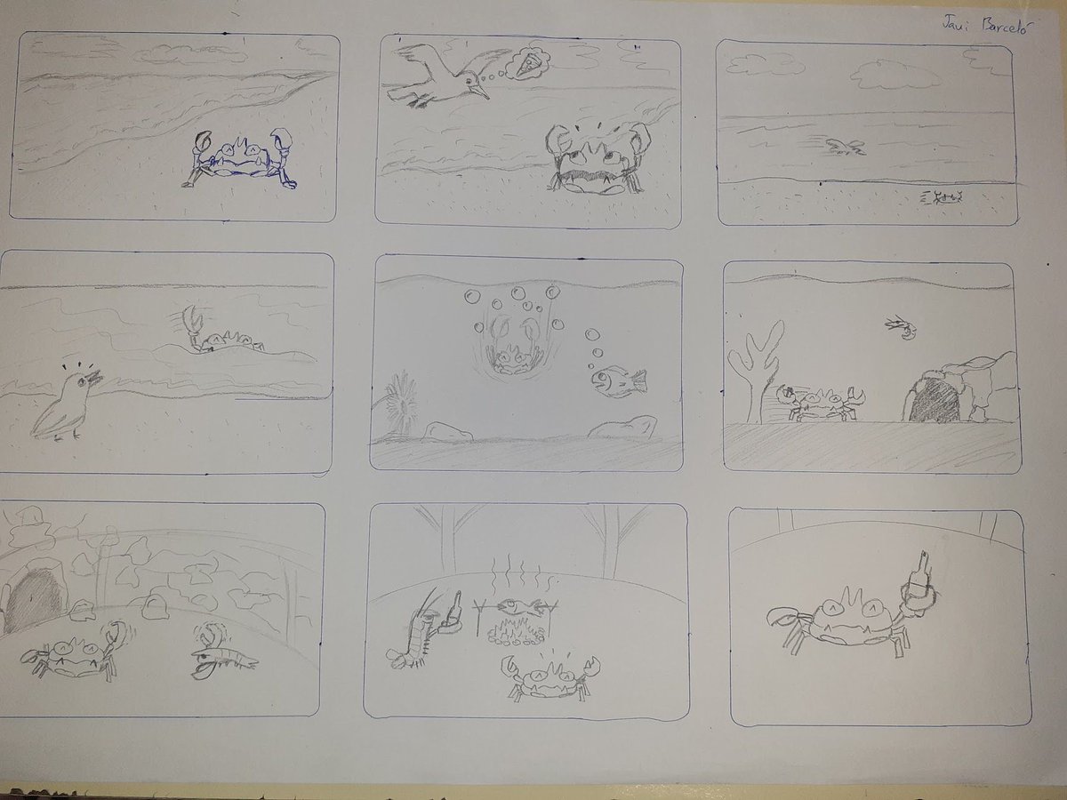 FPescolapiaGrn's tweet photo. Stroyboards dels alumnes del #CGFM #DAM-Viod DE #fpescolapia , fets a Game Design que posteriorment digitalitzaran i coloritzaran
@Gaming_catala @videojuegosAEVI @ccatstarcitizen @Videojuegos @vjeducacio @EasyGamesStudio @epiagranollers @escolapiacat https://t.co/wz365MeFj6