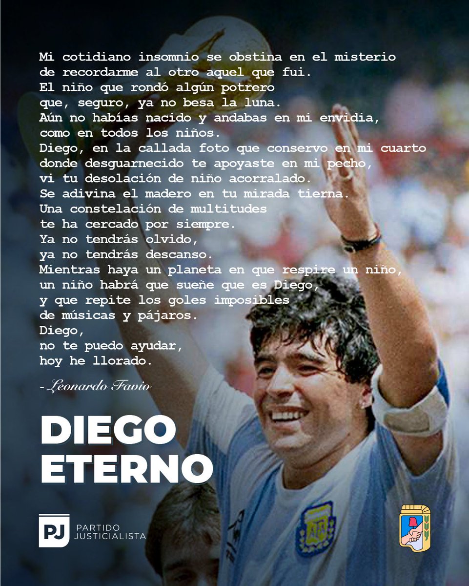 Maestro inspirador de los que todavía soñamos.
Diego Armando Maradona | 1960 - ∞
#DiegoEterno
#DiegoPorSiempre⚽️🇦🇷