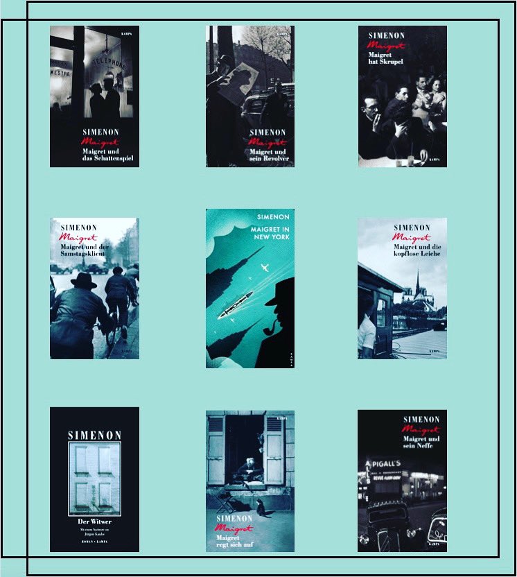 SimenonTweets's tweet photo. Today is a special day for Simenon’s 🇩🇪 readers: @KampaVerlag publishes 9 titles in new and revised translations, all available in print and ebook formats ! 👉 https://t.co/GYvSfelZHe

Vielen Danke @KampaVerlag  🤝 ! https://t.co/dCRmJZX0Mw