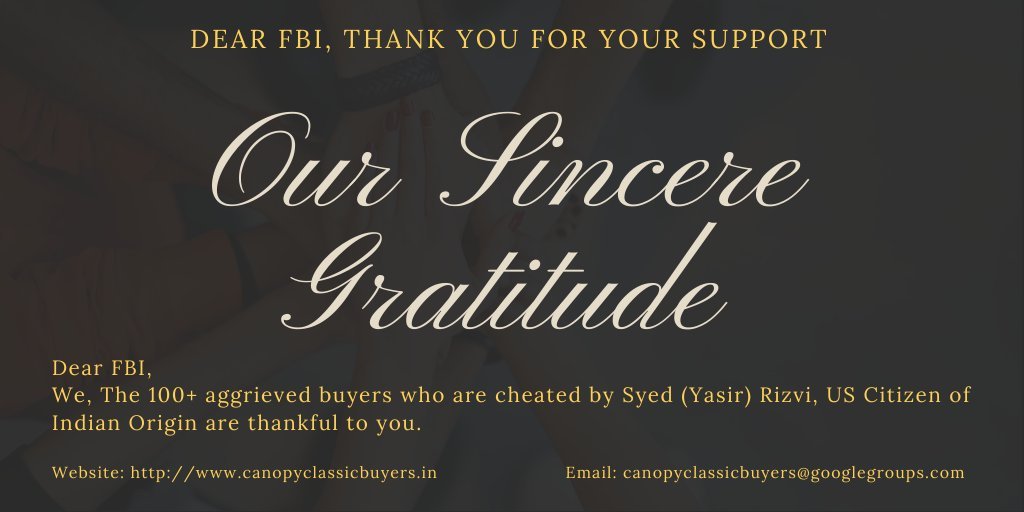 classicbuyers's tweet photo. @FBI Dear FBI, 

We, https://t.co/a89rbczmie are thankful to you.
Happy Thanksgiving. https://t.co/z4uPJblBUw