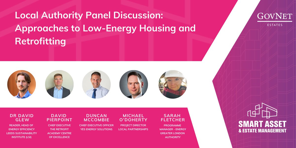 Our closing session of the day at #SmartEstates21 will be a panel discussion featuring speakers from <a href="/Leeds_LSI/">LSI</a>, GLA, <a href="/retrofitacademy/">The Retrofit Academy</a>, @YESEnergyS
 and <a href="/LP_localgov/">Local Partnerships</a>. 

They will discuss: 
👉low-energy housing 
👉retrofitting 
👉case studies

Read: hubs.la/H0_P87q0