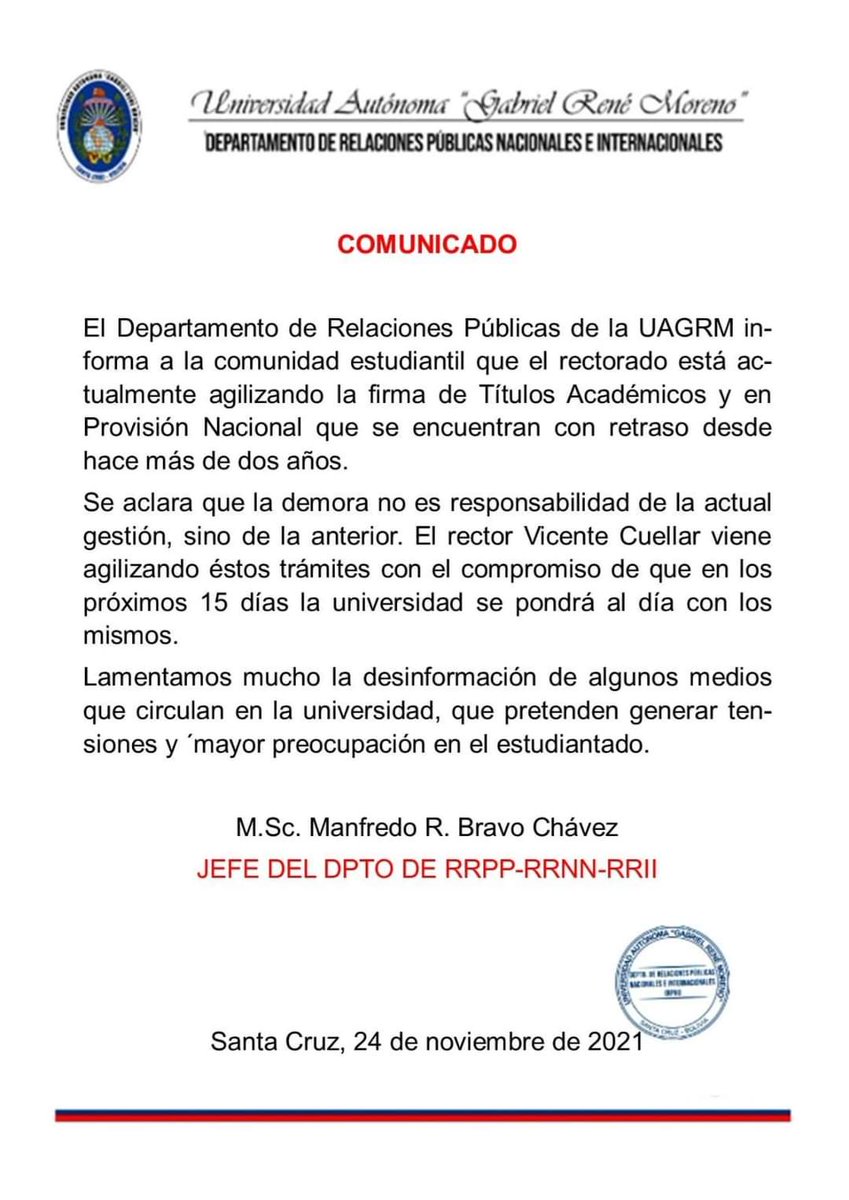 UAGRM tweet media