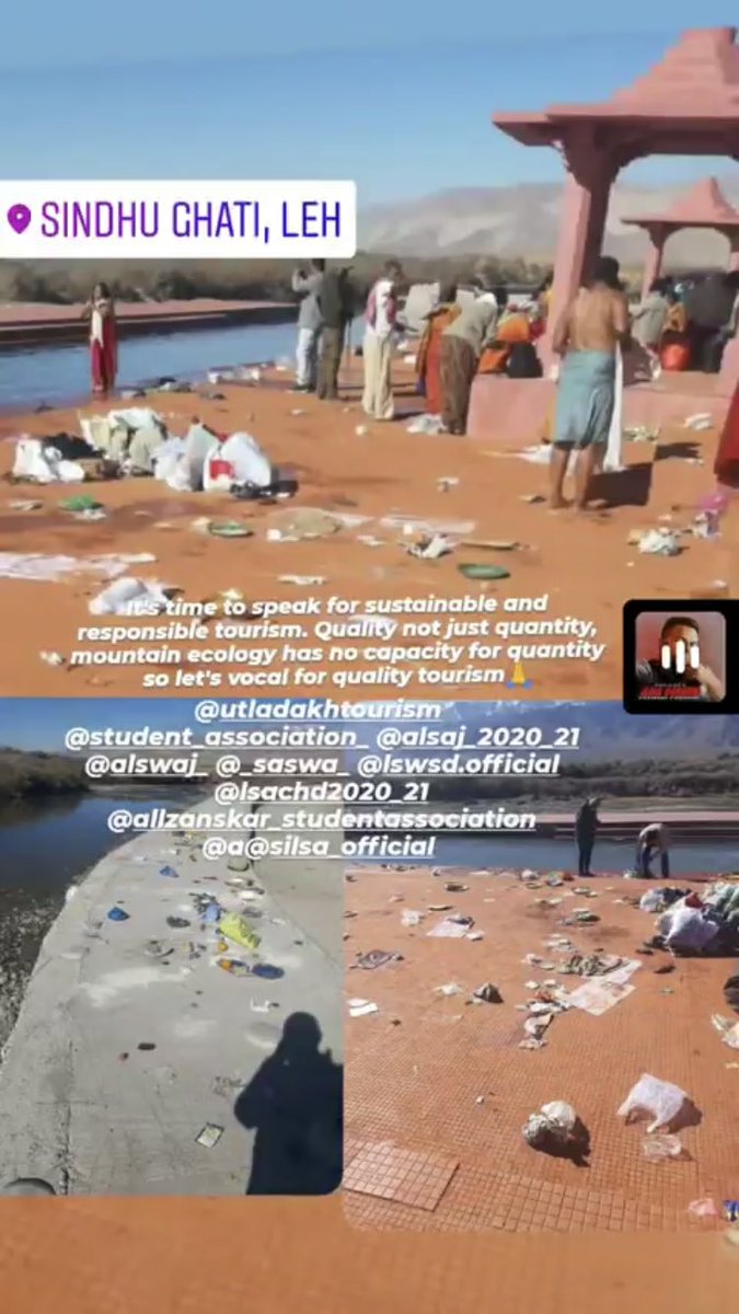 achan_sy's tweet photo. We Ladakhis can’t afford this Pollution anymore…!
P.s created this nuisance by non locals and cleaned by locals..! Unacceptable! #STOP_SINDHU_PILGRIMAGE_IN_LADAKH #SAVE_LADAKH https://t.co/utfc6FYLwY