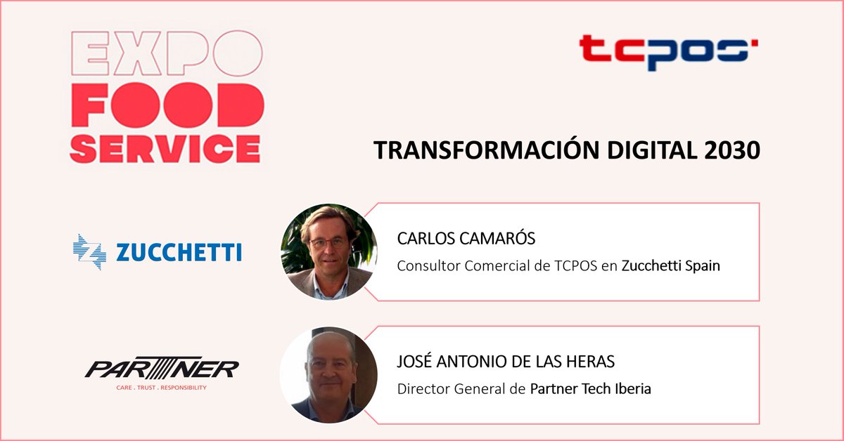 ZucchettiSpain's tweet photo. Seguimos en #ExpoFoodService21!
Ayer ponencia de nuestro compañero Carlos Camarós: #TransformacionDigital 2030
🚩@ZucchettiSpa fabricante líder europeo
🚩#TCPOS la Revolución Omnicanal del sector #horeca ¡Fideliza a tus clientes con una visión 360º!
#growyourcore @ZucchettiWorld https://t.co/6Y7LjQtrh7