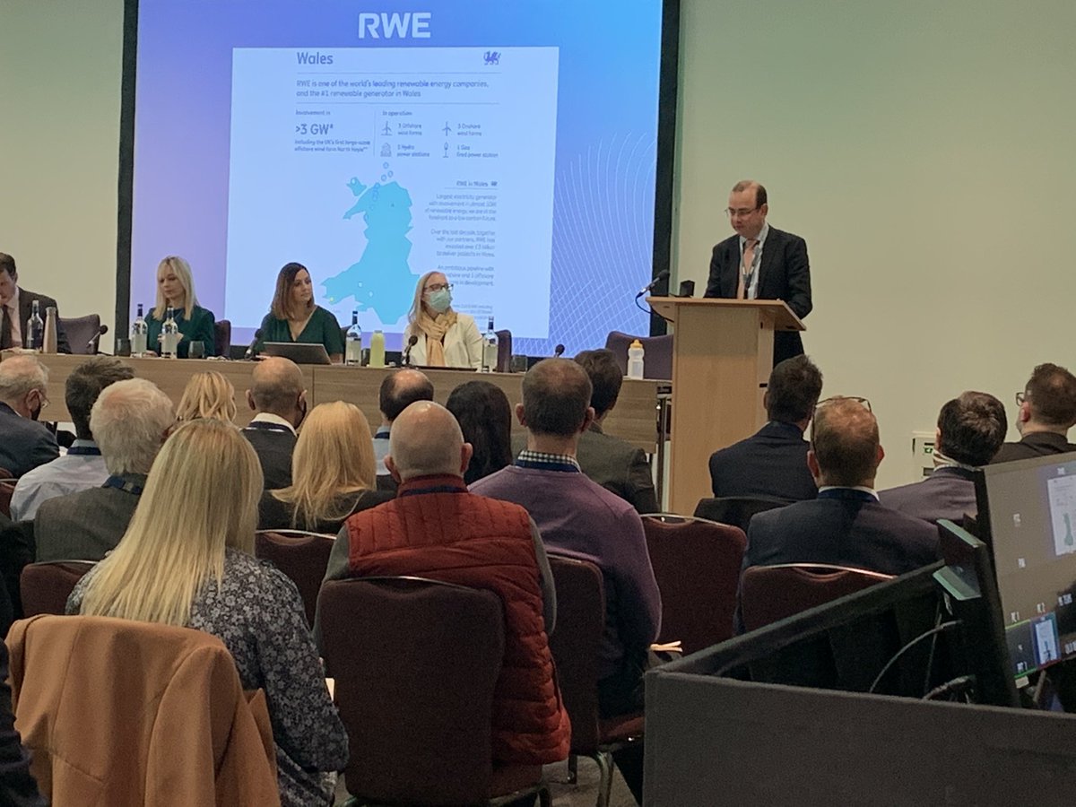 Tom Glover from headline sponsorship <a href="/RWE_UK/">RWE UK</a> welcomes recent progress from Welsh Government and says it is a clear drive to combat climate change #FEW21