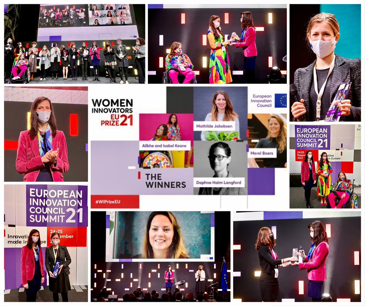 🎉Proud to announce 2021 #WiPrizeEU winners to our leading #women #entrepreneurs!👏

Women Innovators
👩 Daphne Langford
👩 Merel Boers
👩 Mathilde Jakobsen

Rising Innovators
👩 Ailbhe &amp; Izzy Keane

Special mention to 
👩 Livia Ng &amp; Asude Altintas

You are an inspiration for us!