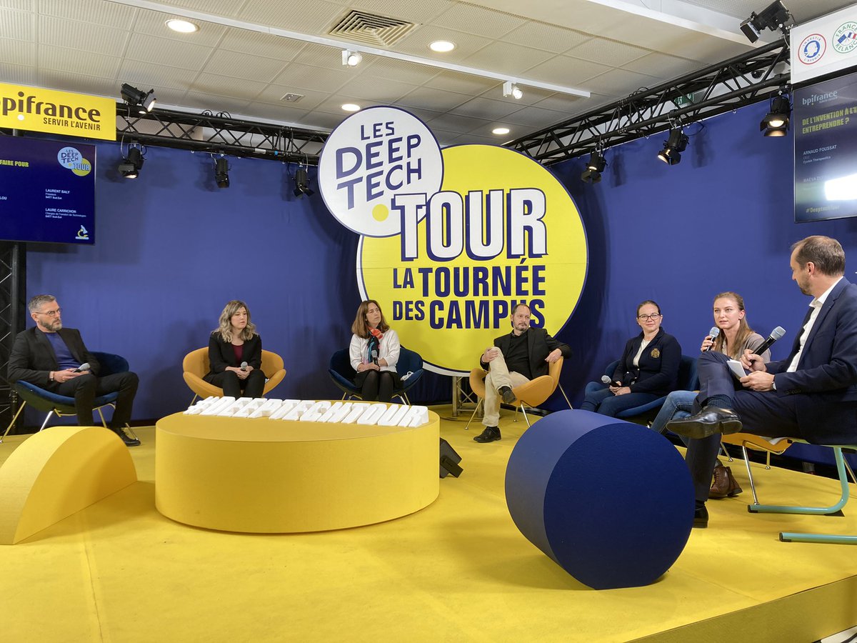 💥Table ronde n°2 sur le parcours de l’#innovation sous la thématique « Comment faire pour entreprendre ? De l’invention à l’innovation » animée par <a href="/laurent_baly/">Laurent Baly</a> 🚀 Voici nos startups présentes :
👉@ViridisLab 
👉<a href="/Paircode/">Pair Programming</a>
👉@RocaTherapeutics
👉@YukinTherapeutics