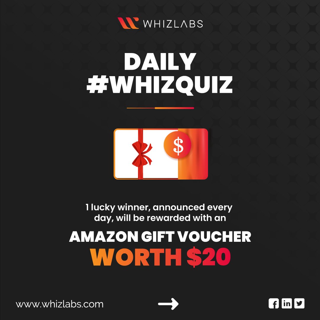 Whizlabs's tweet photo. Curious about Whizlabs #BlackFriday 2021? Here's everything you need to know. Participate now and stand a chance to win Whizlabs #SWAGKit 🎁 worth $100: https://t.co/PPLTocPNHl
#Whizlabs #BlackFridaySale #CloudComputing #whizquiz #cloudcontest #cloudtraining #aws #azure #gcp https://t.co/Kuhu7Z1I4t