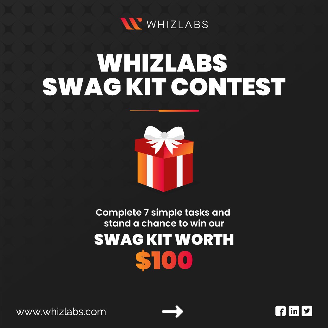 Whizlabs's tweet photo. Curious about Whizlabs #BlackFriday 2021? Here's everything you need to know. Participate now and stand a chance to win Whizlabs #SWAGKit 🎁 worth $100: https://t.co/PPLTocPNHl
#Whizlabs #BlackFridaySale #CloudComputing #whizquiz #cloudcontest #cloudtraining #aws #azure #gcp https://t.co/Kuhu7Z1I4t