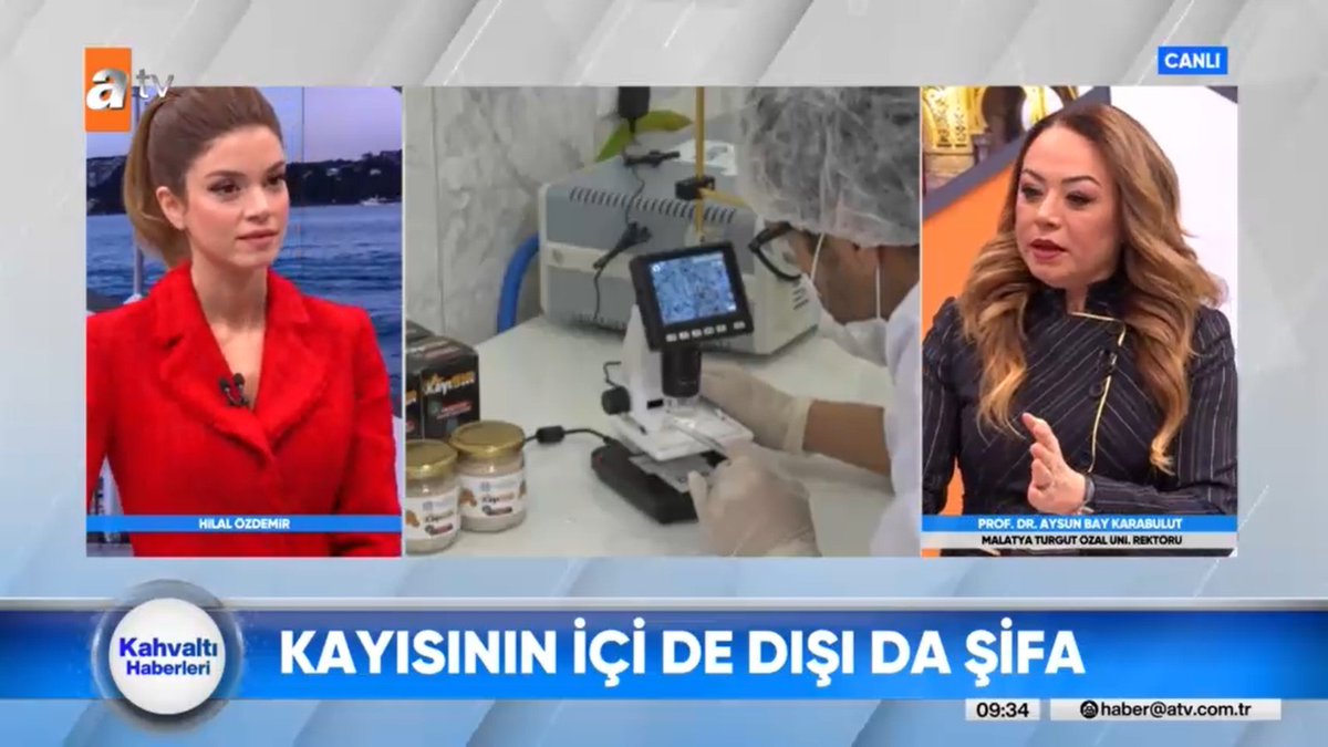 📌Gerek kültür çalışmalarında gerekse deneysel çalışmalardan elde ettiğimiz veriler, şu anda da <a href="/MTU_ozaledu/">Malatya Turgut Özal Üniversitesi</a>'mizde yürüttüğümüz çalışmalarımız, akademisyenlerimiz ile yürüttüğümüz çalışmalarımız neticesinde bir çok ürün geliştirdik.

 <a href="/atvcomtr/">atv</a> <a href="/Hilal_Ozdemir_/">Hilal Özdemir</a>