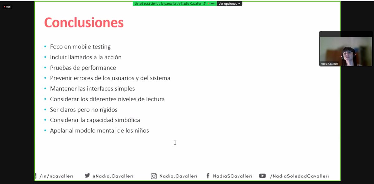 del1771's tweet photo. Conclusiones!!!🧐 @NadiaCavalleri "Accesibilidad y usabilidad al testear aplicaciones para niños"😍en
#VLCtesting21 #YoCreoEnElTesting ...No asustemos a los niños👻🤦♂️ https://t.co/ef2XMBz4mJ
