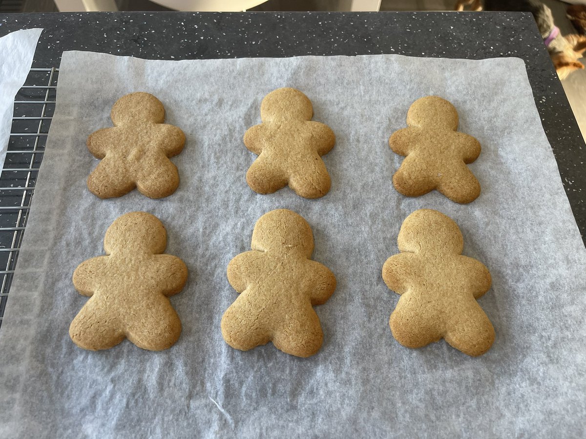 Fionas_Paradox's tweet photo. #glutenfree and #lactofree gingerbread men.
I needed little biscuits to decorate a dessert Iโm making, so thought Iโd use @my_gfree_guide recipe and get my little biscuits and some gingerbread men.
I swapped butter for @FloraPlantBased butter. https://t.co/8mVDeeS5D0