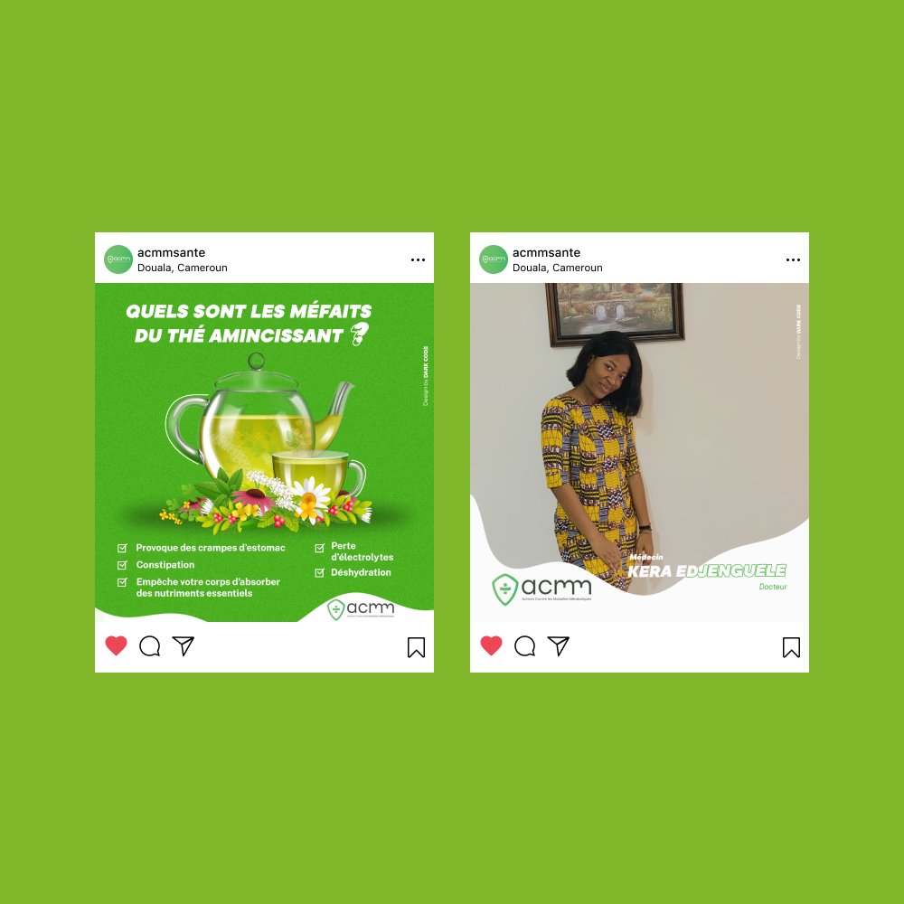 DarkCodeCompany's tweet photo. Nous vous présentons les visuels social media que nous avons réalisé en 2019 pour le lancement des activités de l'association de santé @acmmsante.
  
#Design #SocialMedia #Dark_Code https://t.co/AQXCRNIty6
